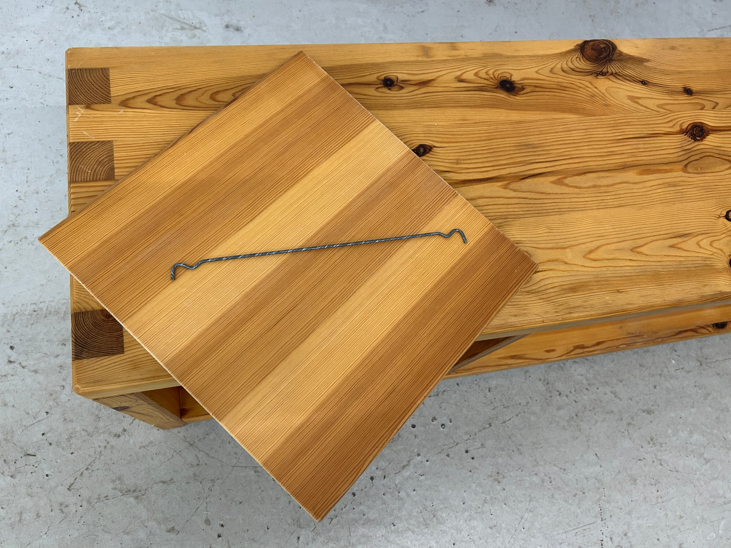 4 x vintage Aksel Kjersgaard pine wood storage benches