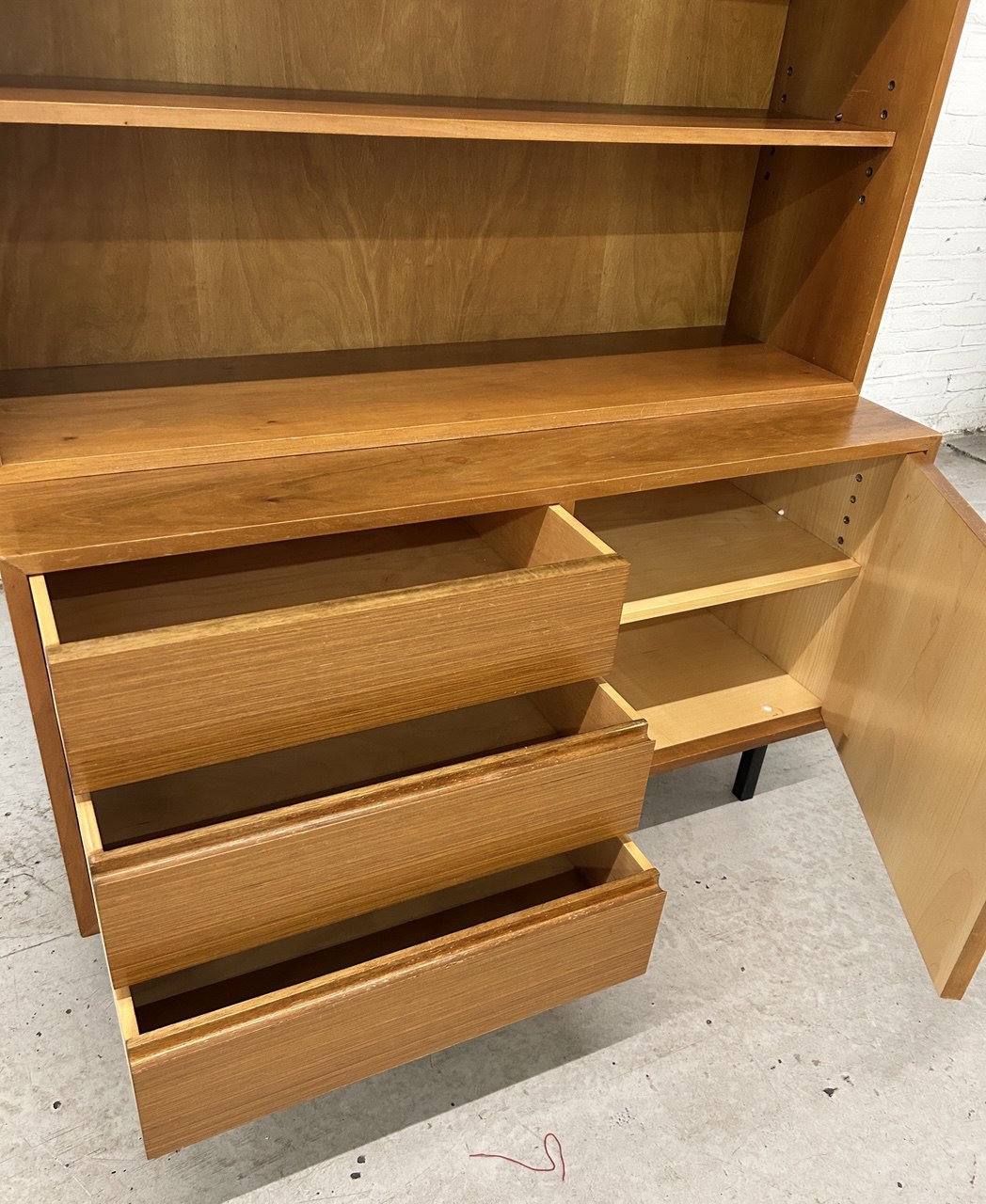Vintage 3-delige boekenkast / wandkast