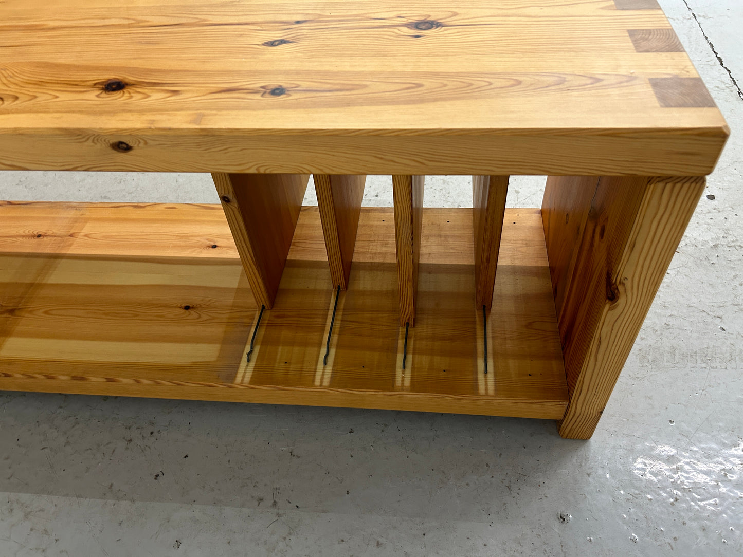 4 x vintage Aksel Kjersgaard pine wood storage benches