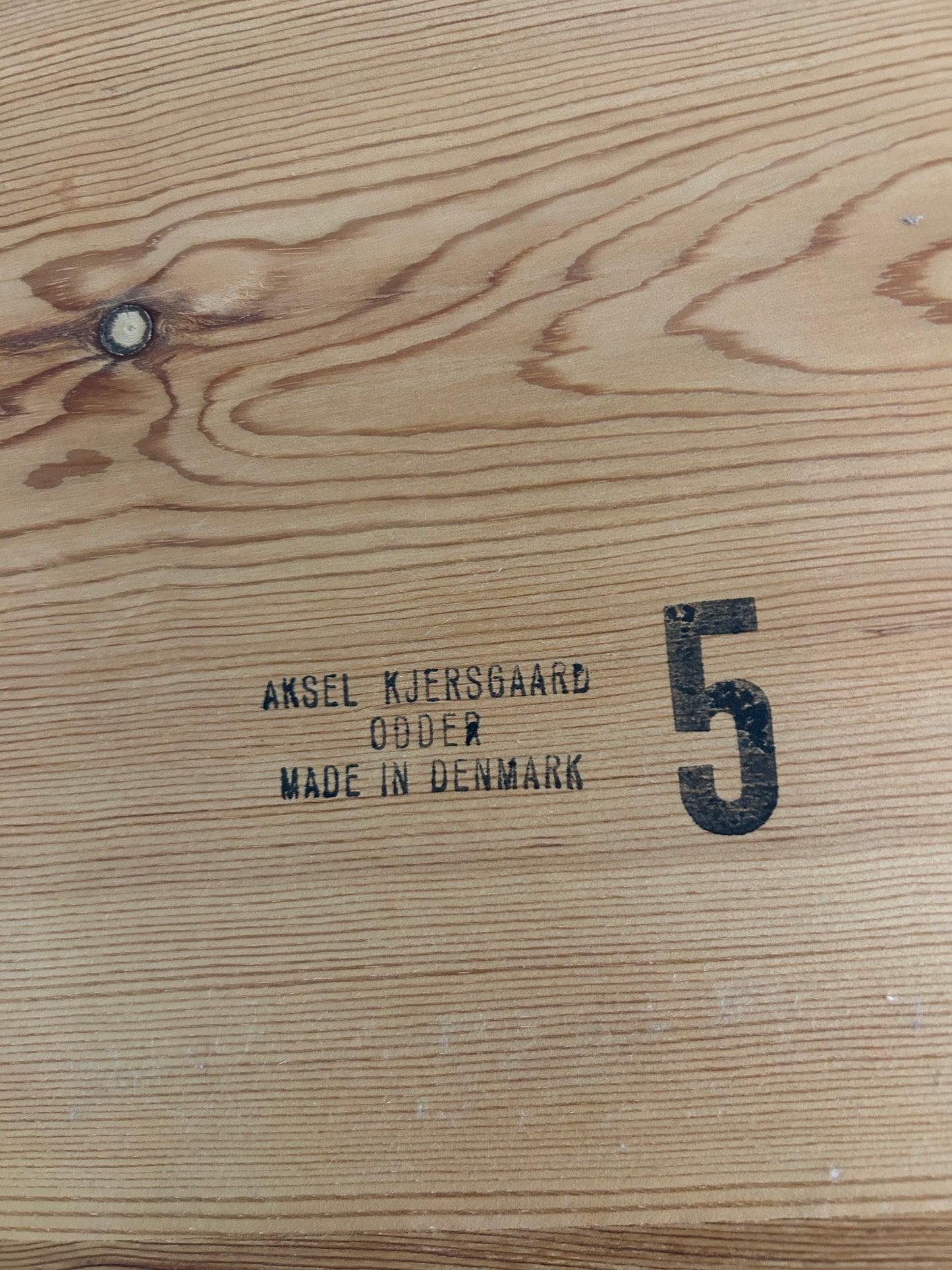 4 x vintage Aksel Kjersgaard pine wood storage benches