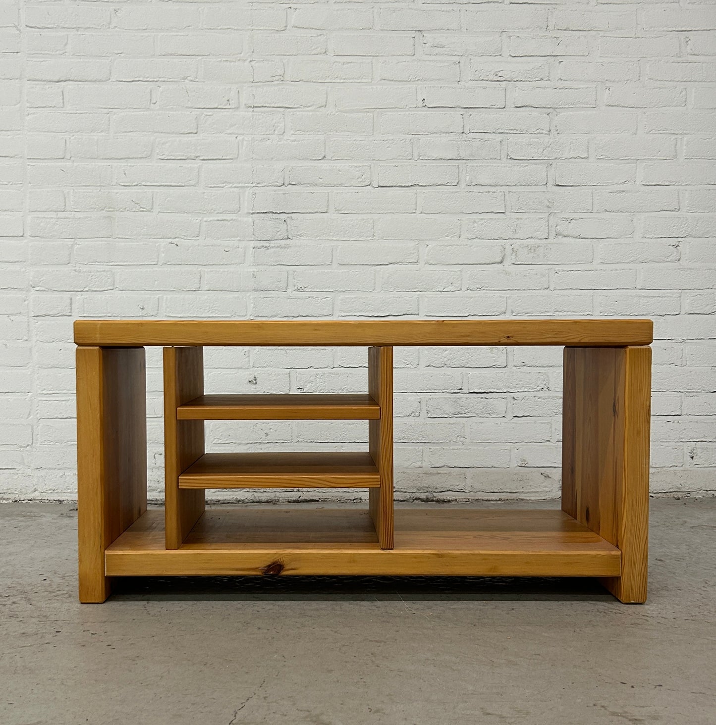 4 x vintage Aksel Kjersgaard pine wood storage benches
