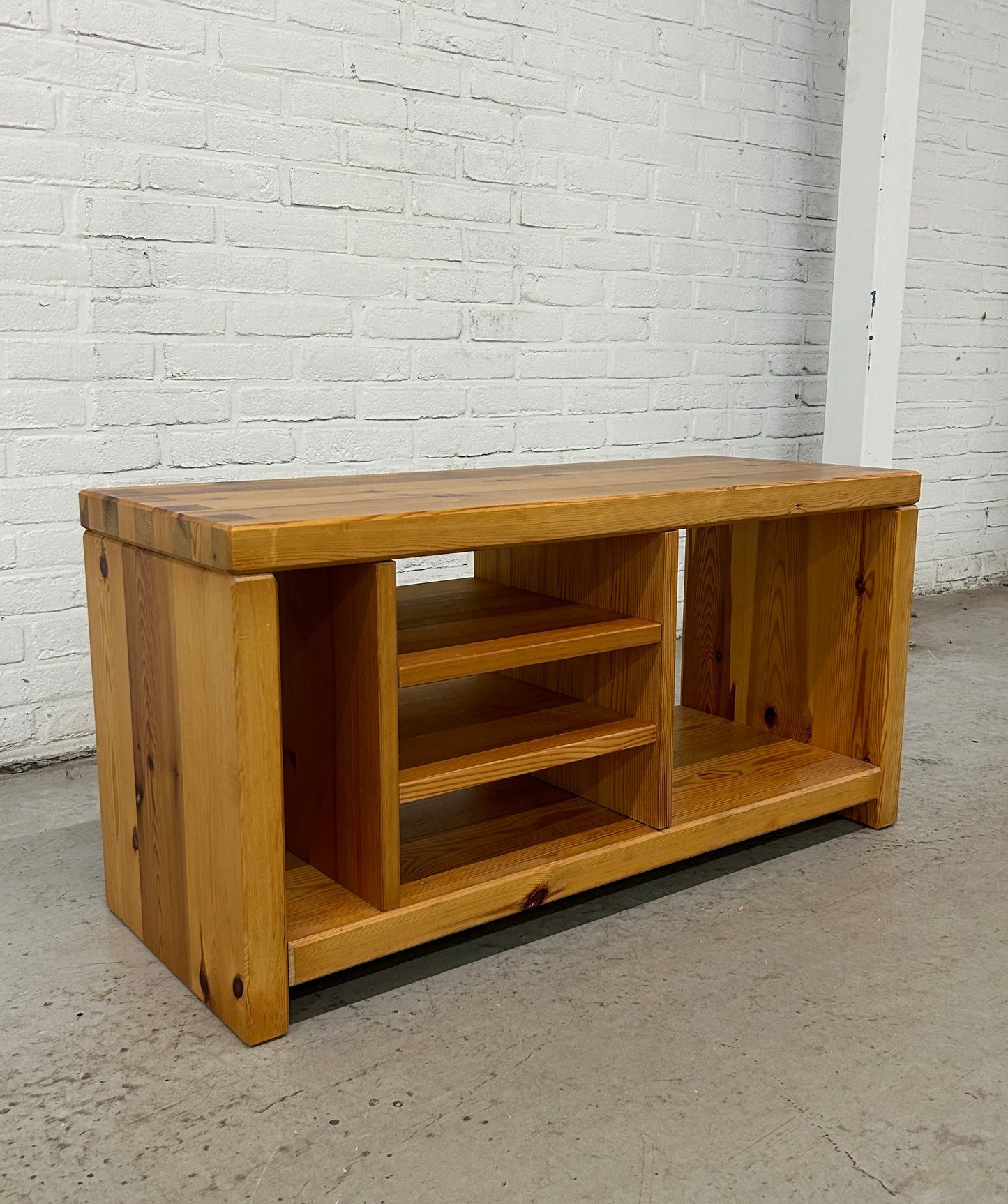 4 x vintage Aksel Kjersgaard pine wood storage benches