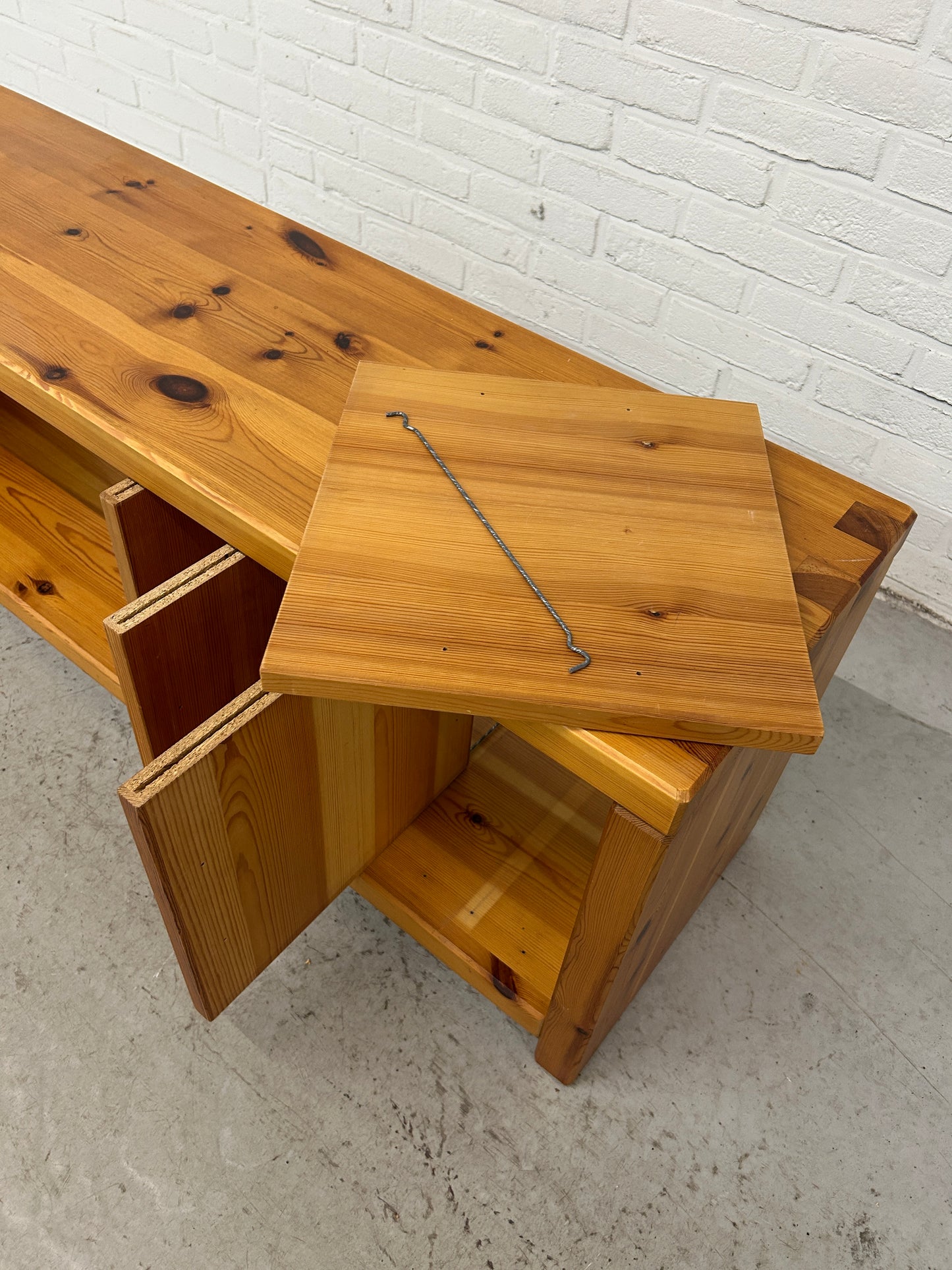 4 x vintage Aksel Kjersgaard pine wood storage benches