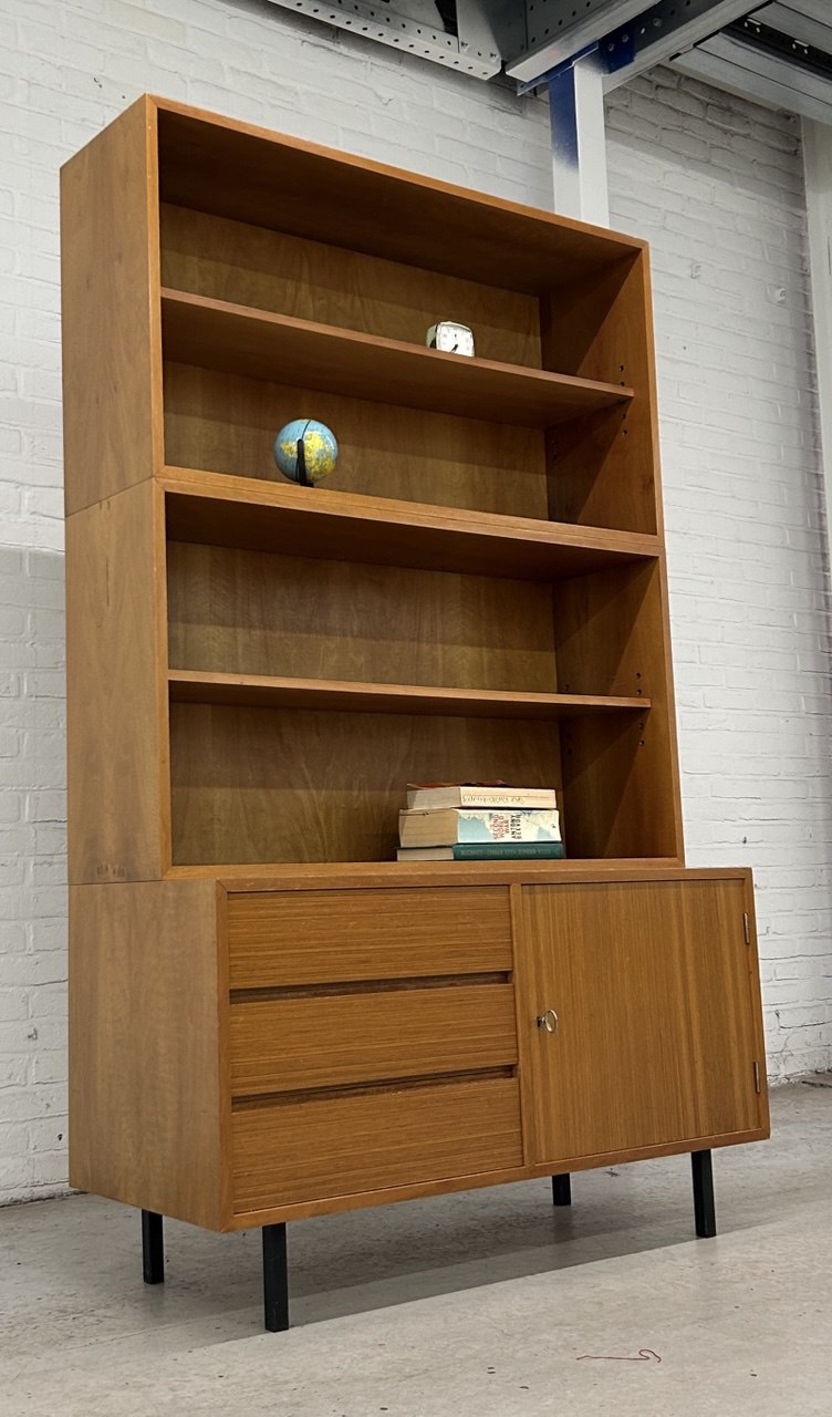 Vintage 3-delige boekenkast / wandkast