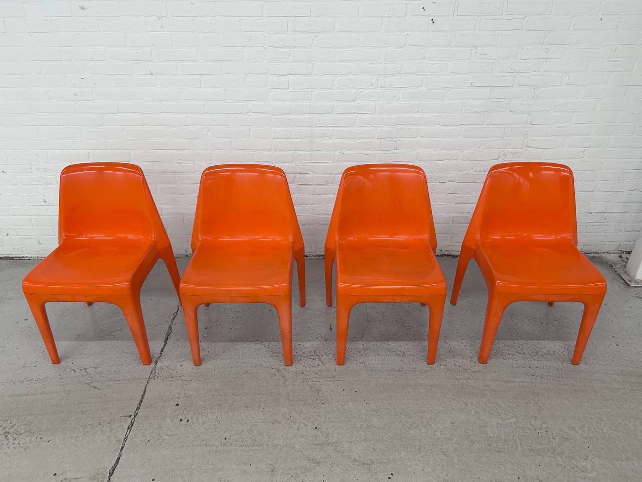 4 space age Albert Brokopp voor WeSifa designer chairs