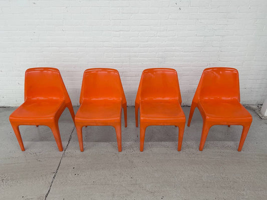 4 space age Albert Brokopp voor WeSifa designer chairs