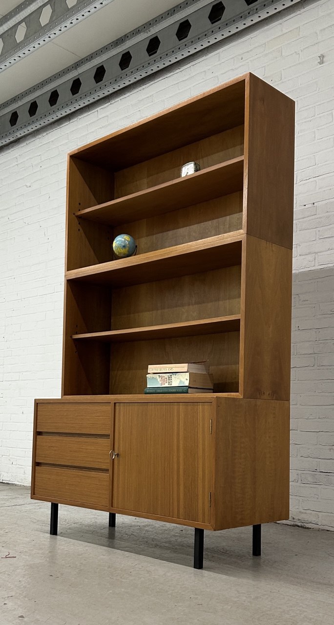 Vintage 3-delige boekenkast / wandkast