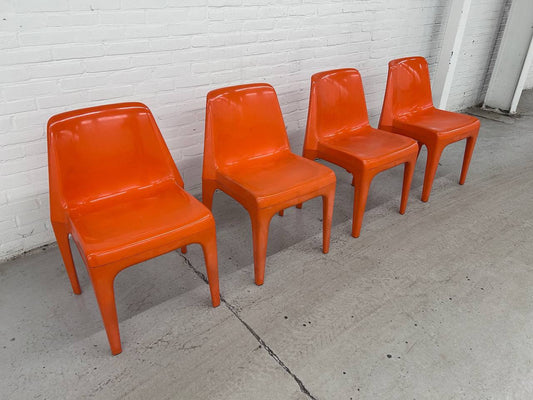 4 space age Albert Brokopp voor WeSifa designer chairs