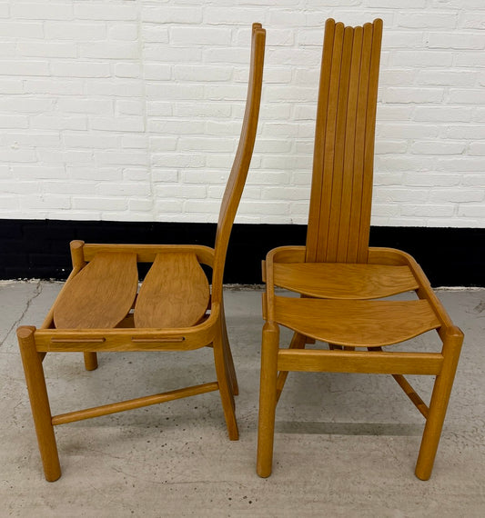 2 vintage Allmilmö designer stoelen
