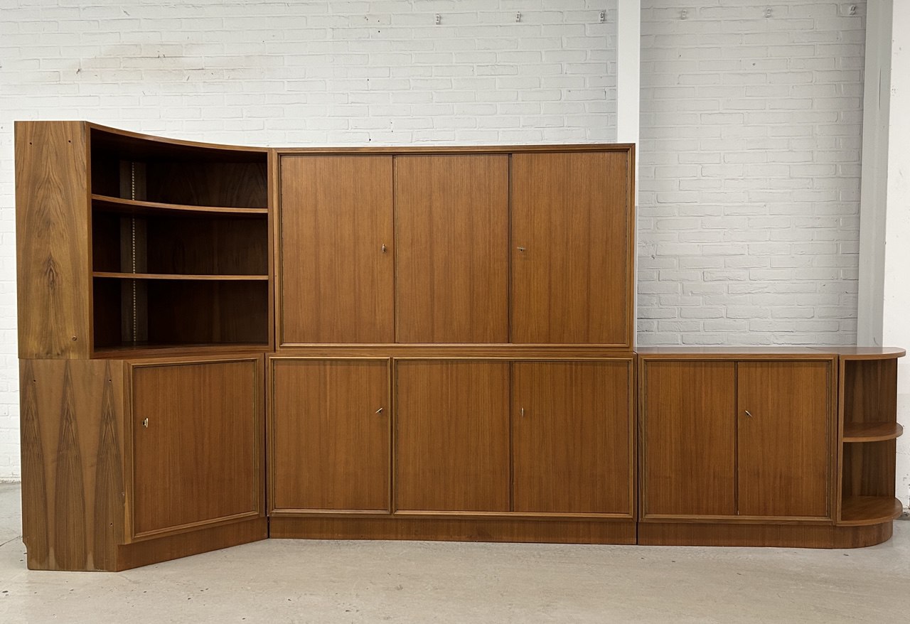 Vintage modulair wandmeubel