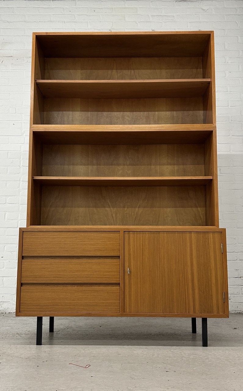 Vintage 3-delige boekenkast / wandkast