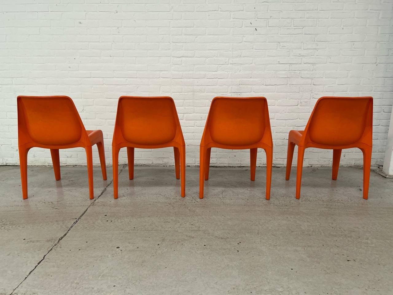 4 space age Albert Brokopp voor WeSifa designer chairs