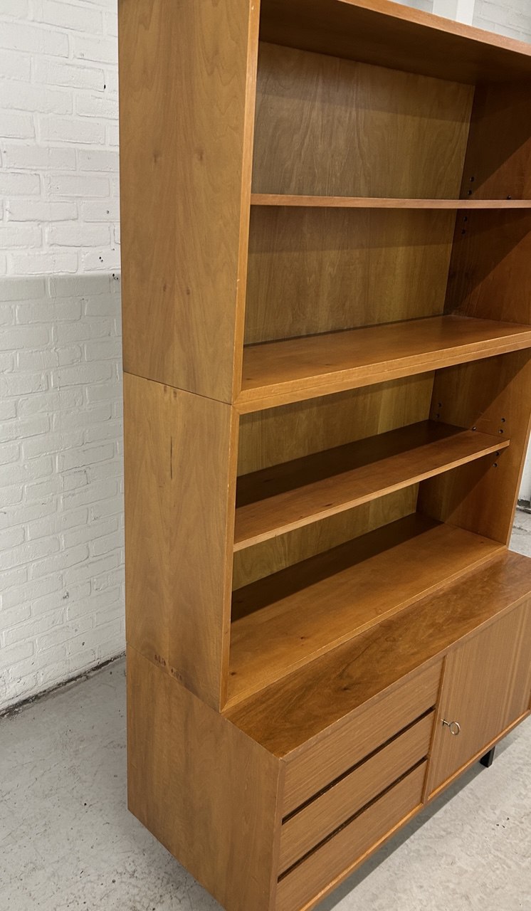 Vintage 3-delige boekenkast / wandkast