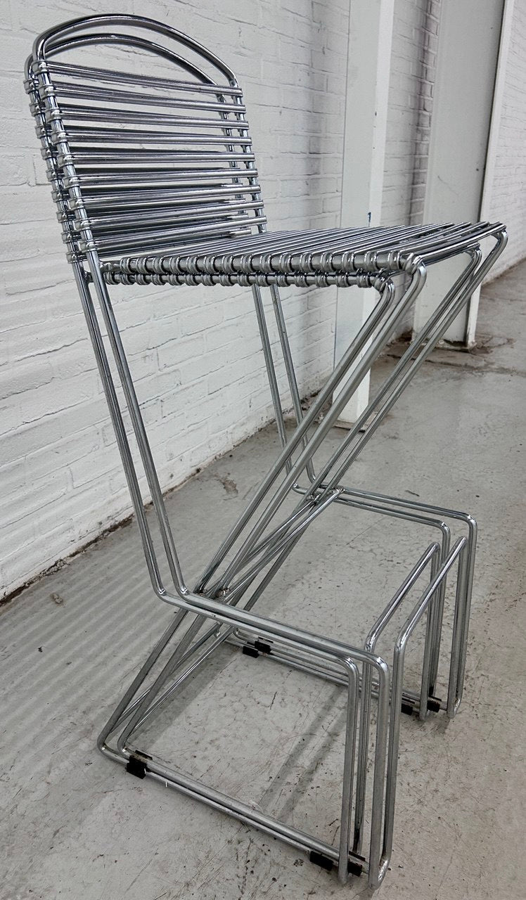 2 vintage stapelbare Till Behrens barkrukken
