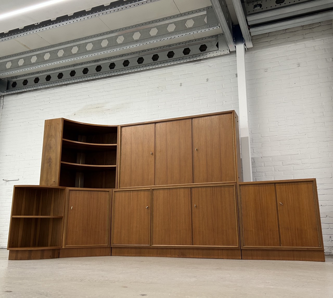 Vintage modulair wandmeubel