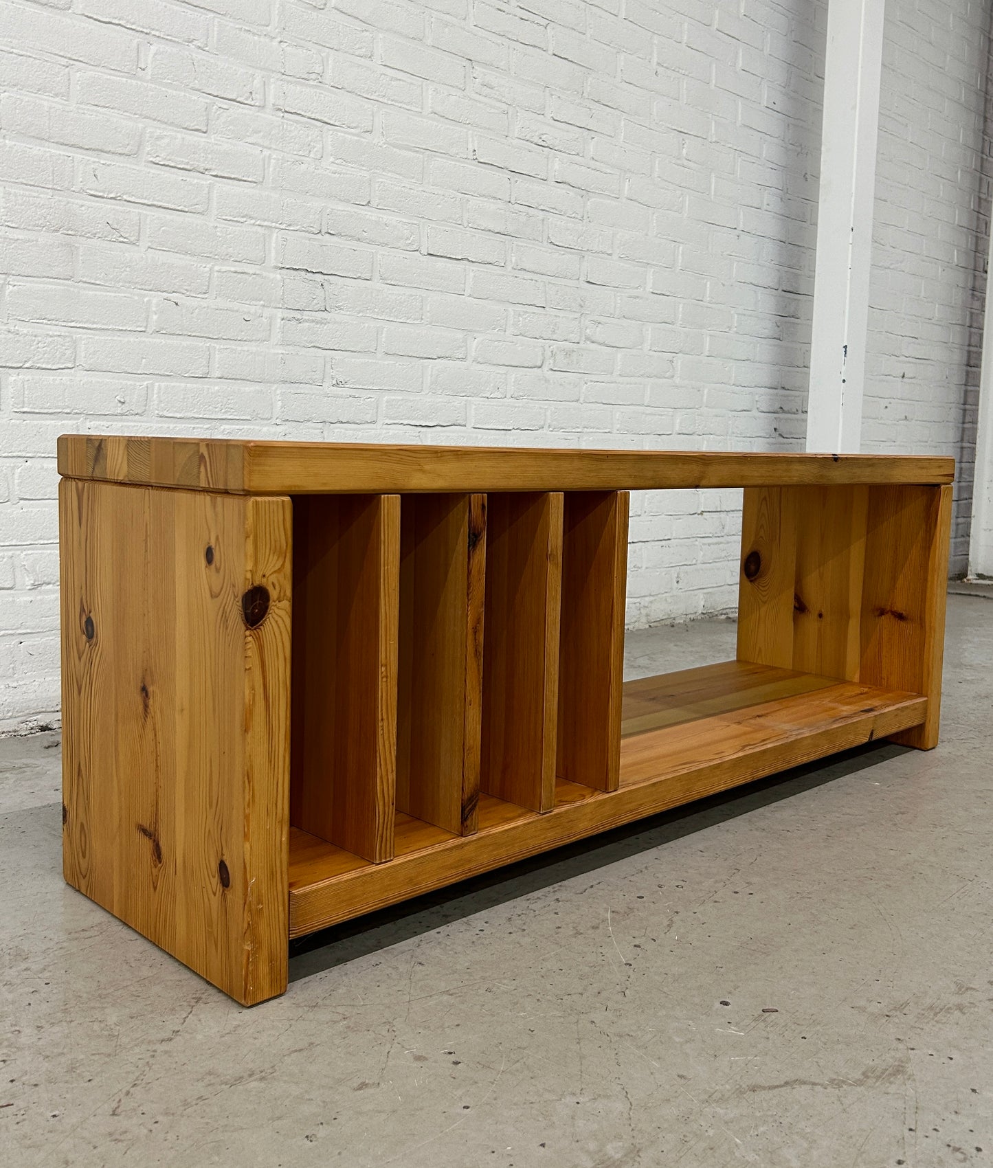 4 x vintage Aksel Kjersgaard pine wood storage benches