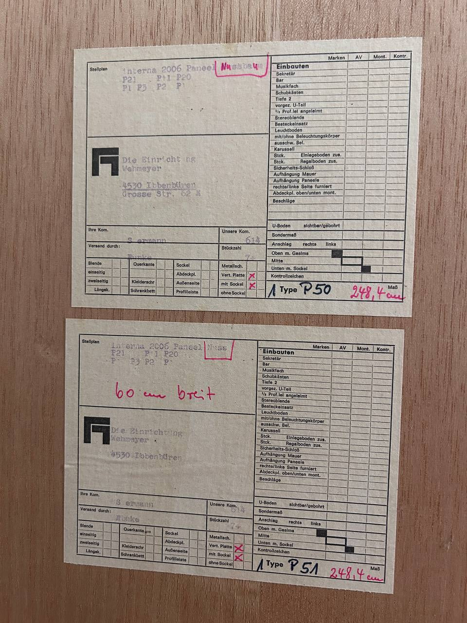 Vintage XXL wandsysteem Interna