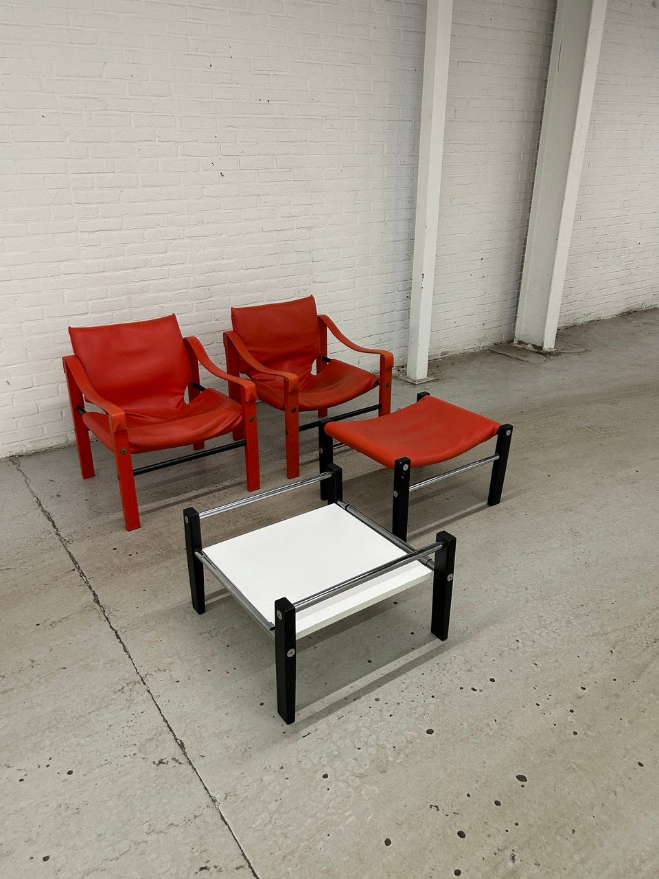 Vintage Arkana Safari chairs / set