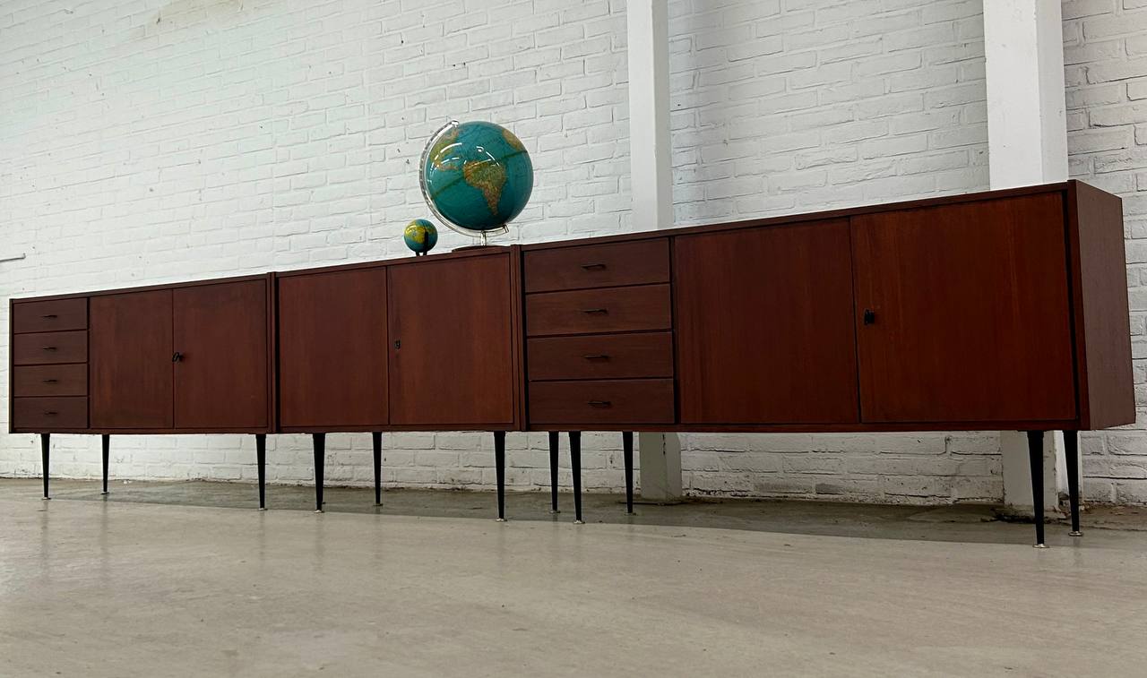 Vintage 2-delige modulaire secretaire