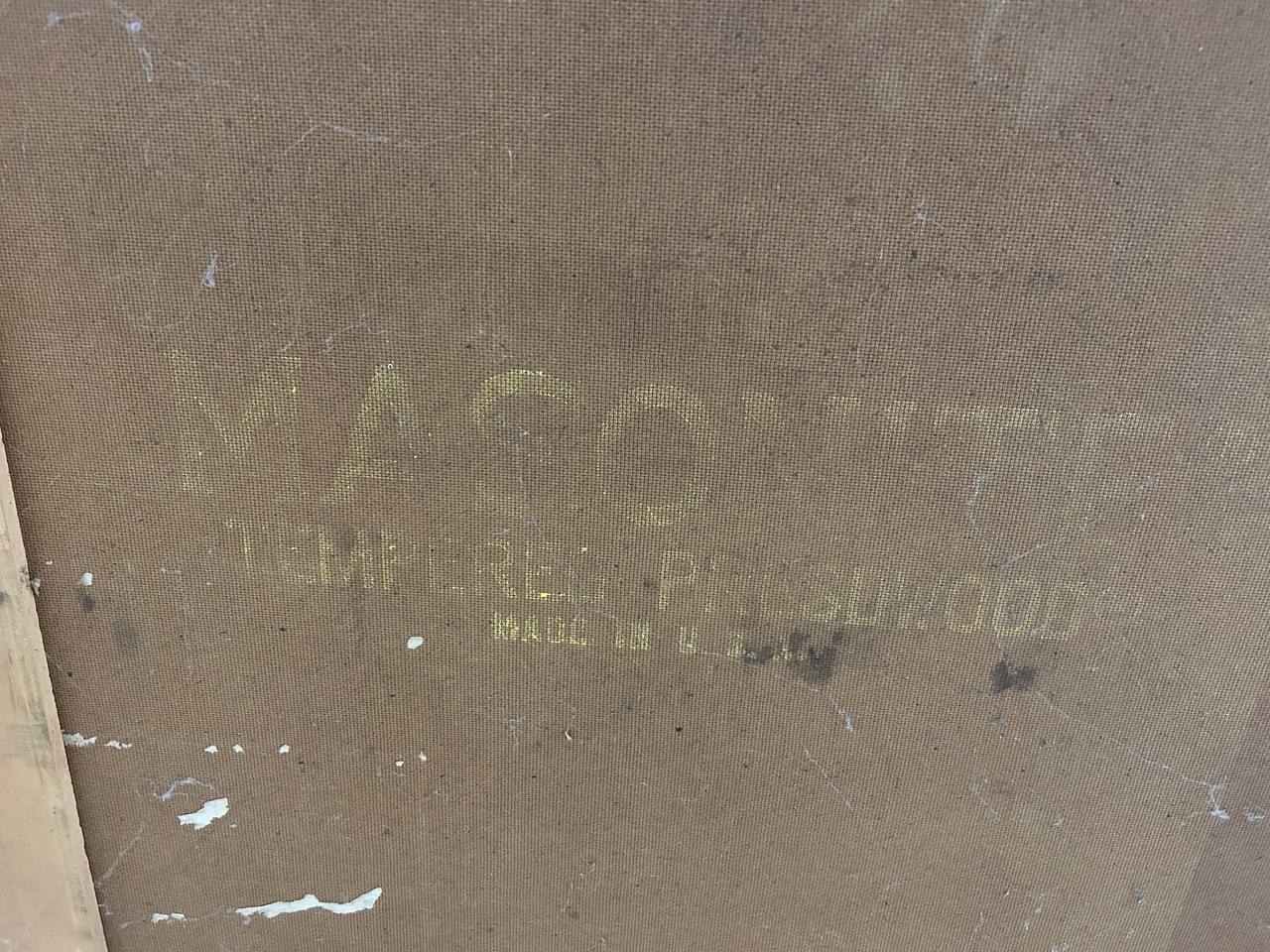 Vintage schoolkast - schuifdeurkast