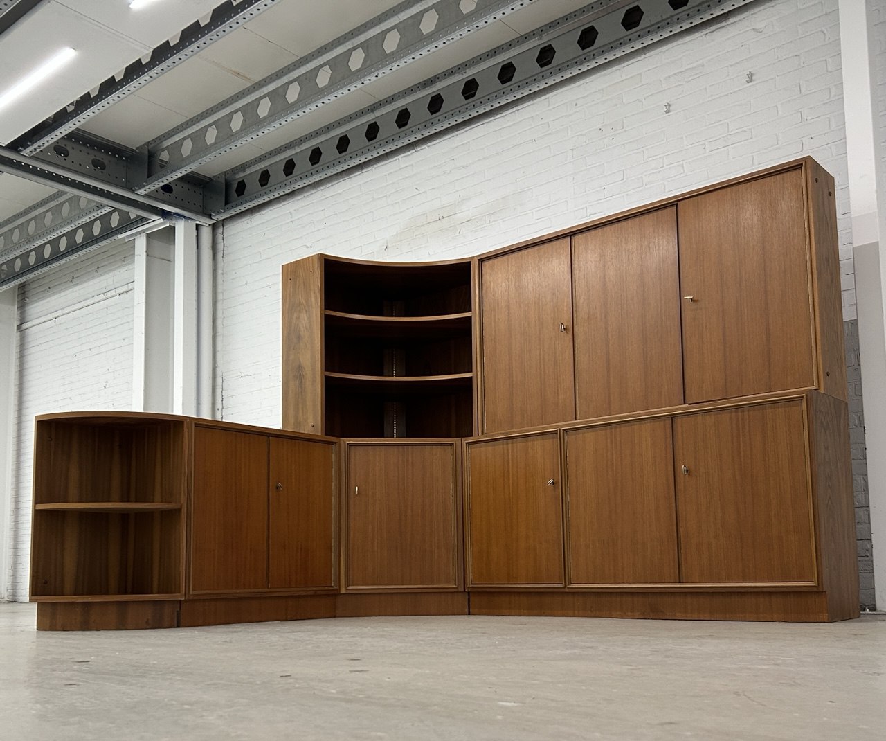 Vintage modulair wandmeubel