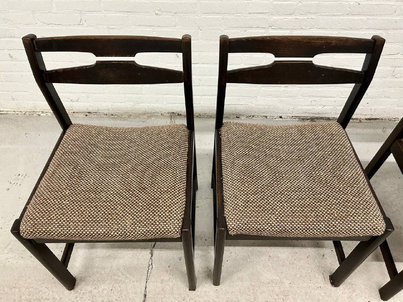 Vintage wengé houten stoelen