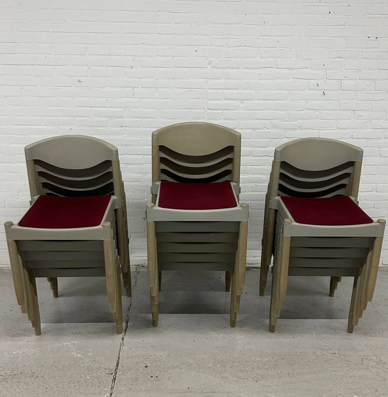 ‘Strax’ stapelstoelen door Hartmut Lohmeyer voor Casala