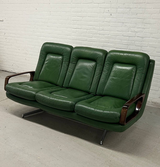 Leather designer sofa Carl Straub