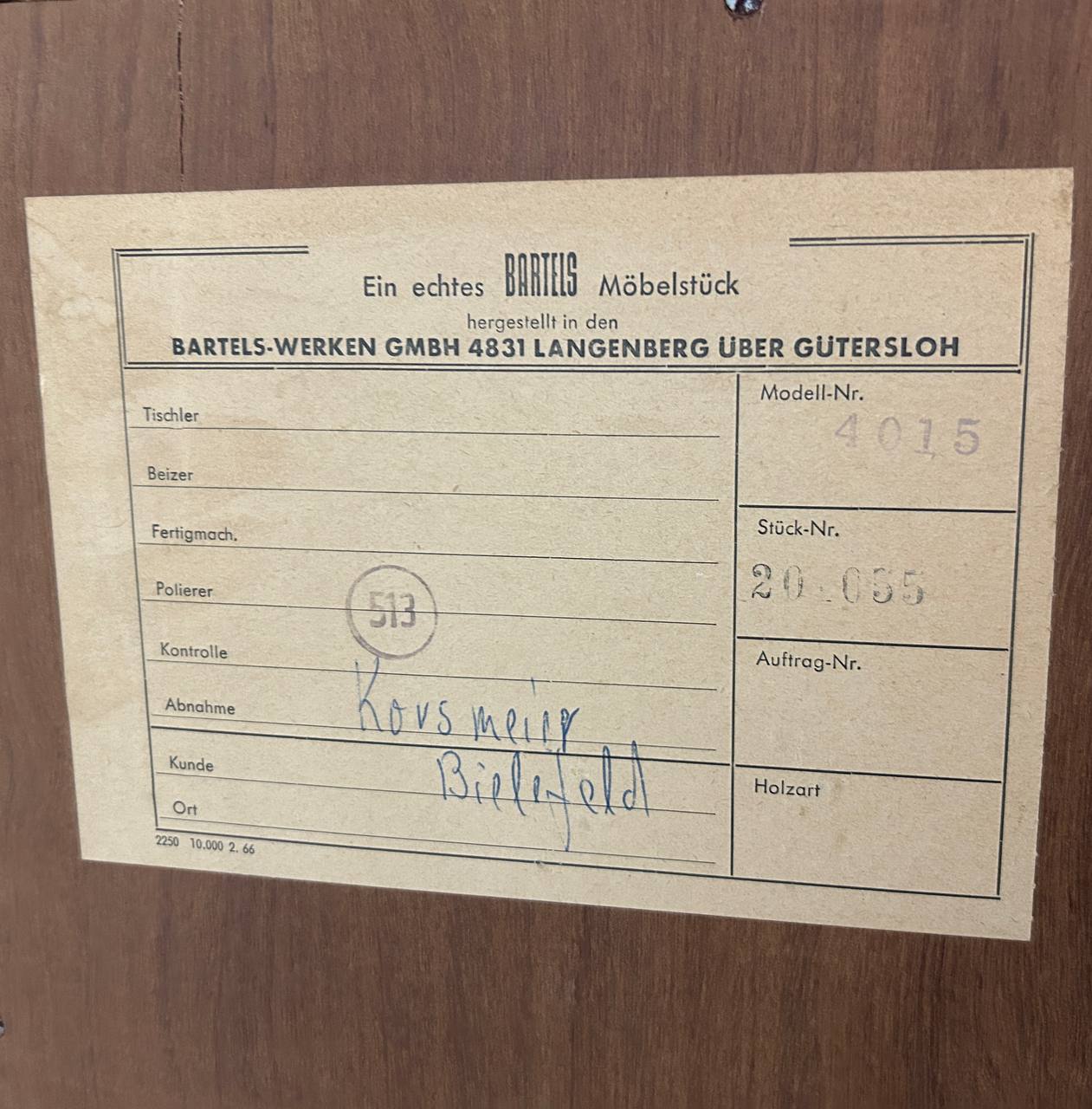 Vintage design Bartels highboard