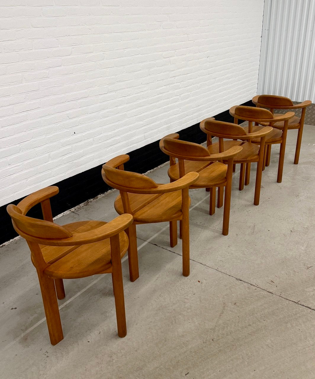 6 x Brahlstorf Design stoelen, jaren 70