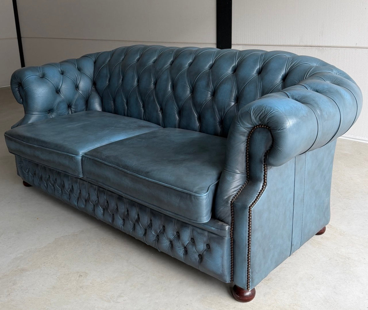 SETPRIJS Vintage Engels Chesterfield bankstel