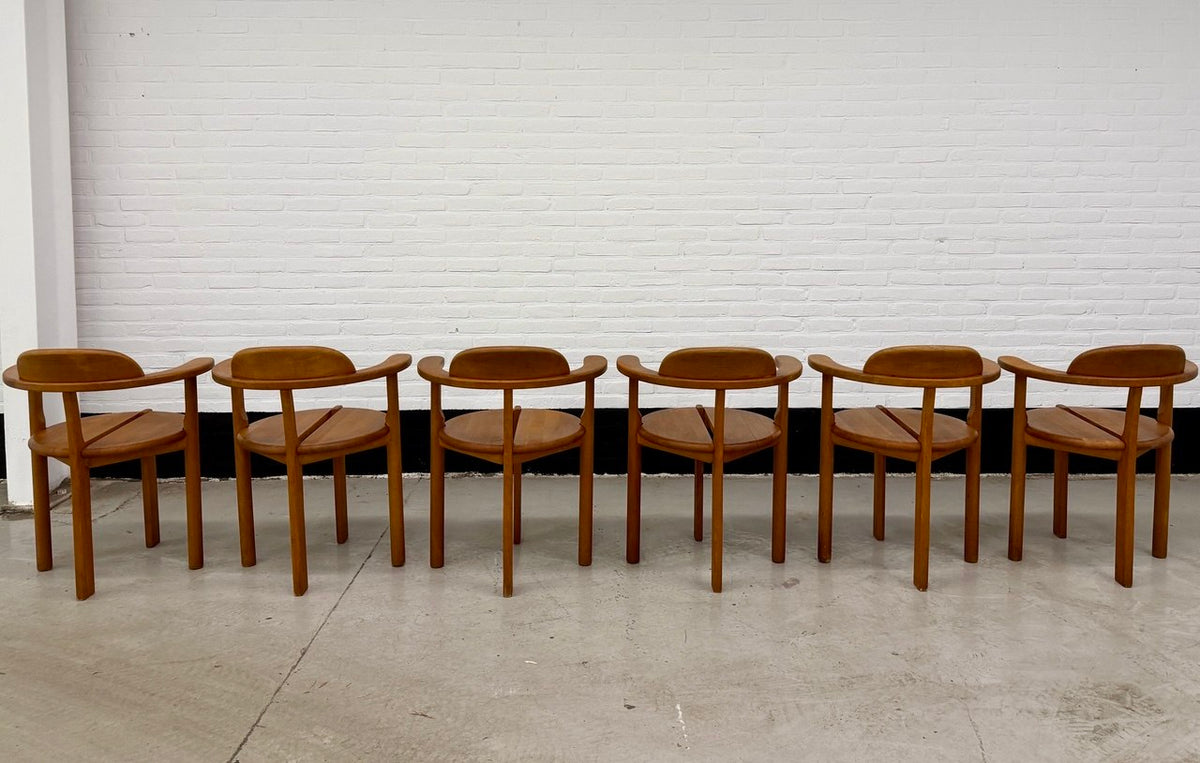 6 x Brahlstorf Design stoelen, jaren 70