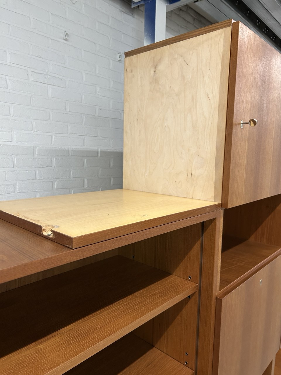 XXL vintage wandmeubel / boekenkast