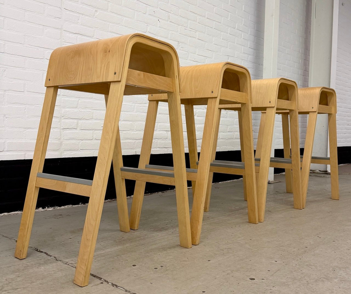 4 vintage IKEA ‘Salve’ barkrukken