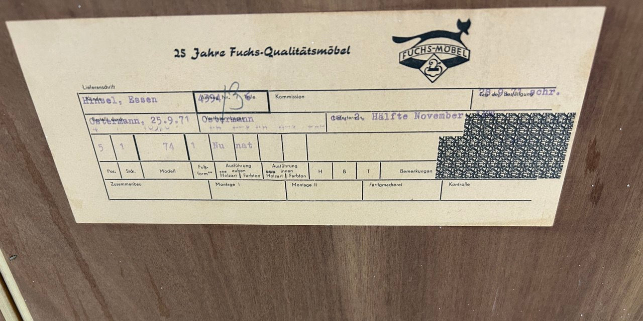 Vintage modulair wandmeubel