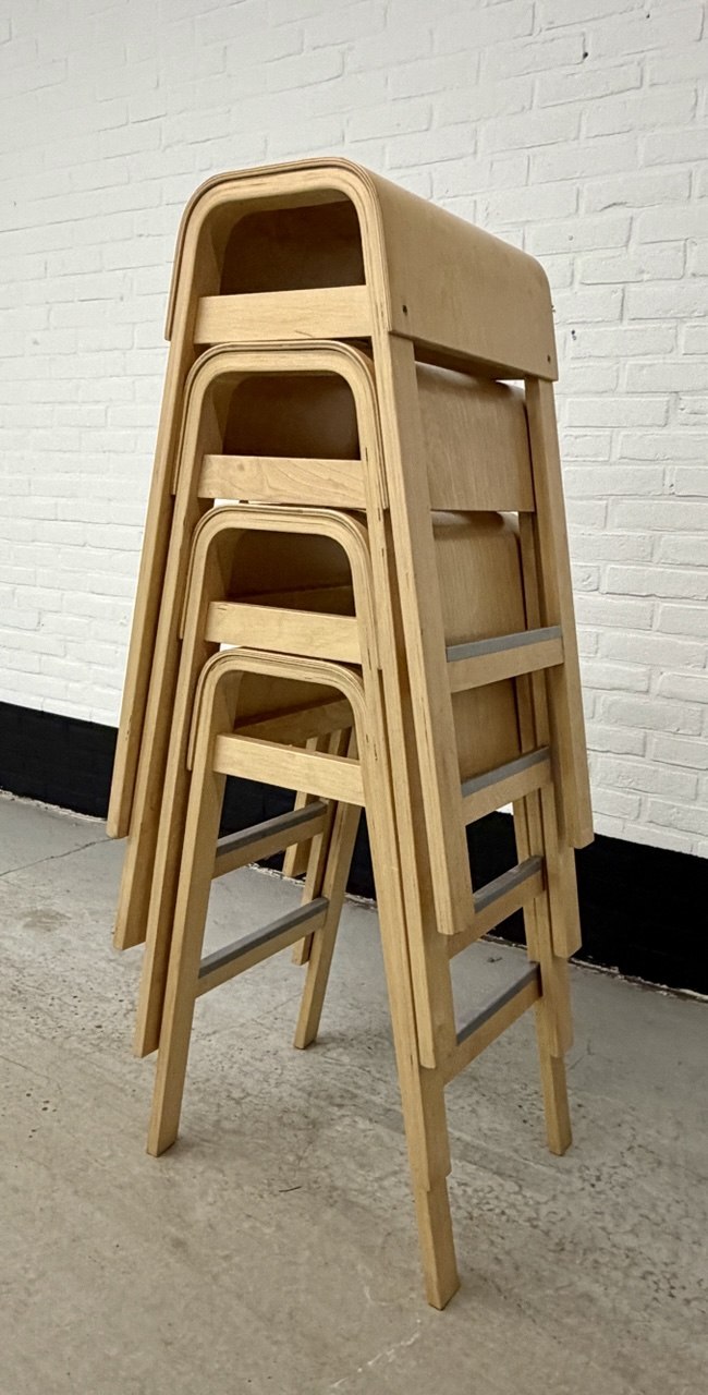 4 vintage IKEA ‘Salve’ barkrukken