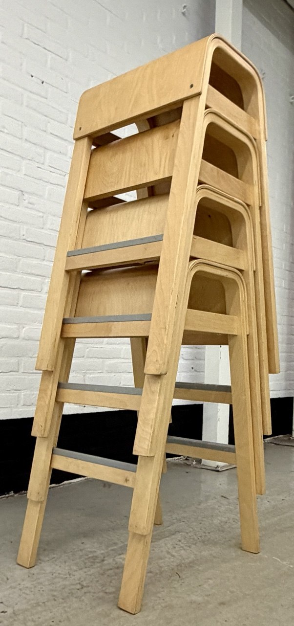 4 vintage IKEA ‘Salve’ barkrukken