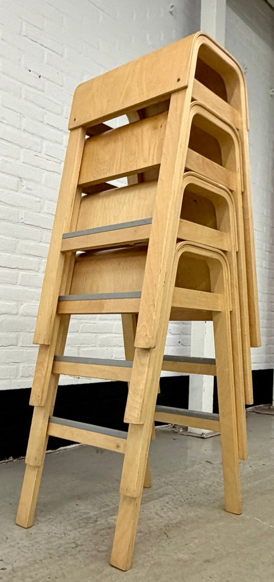 4 vintage IKEA ‘Salve’ barkrukken
