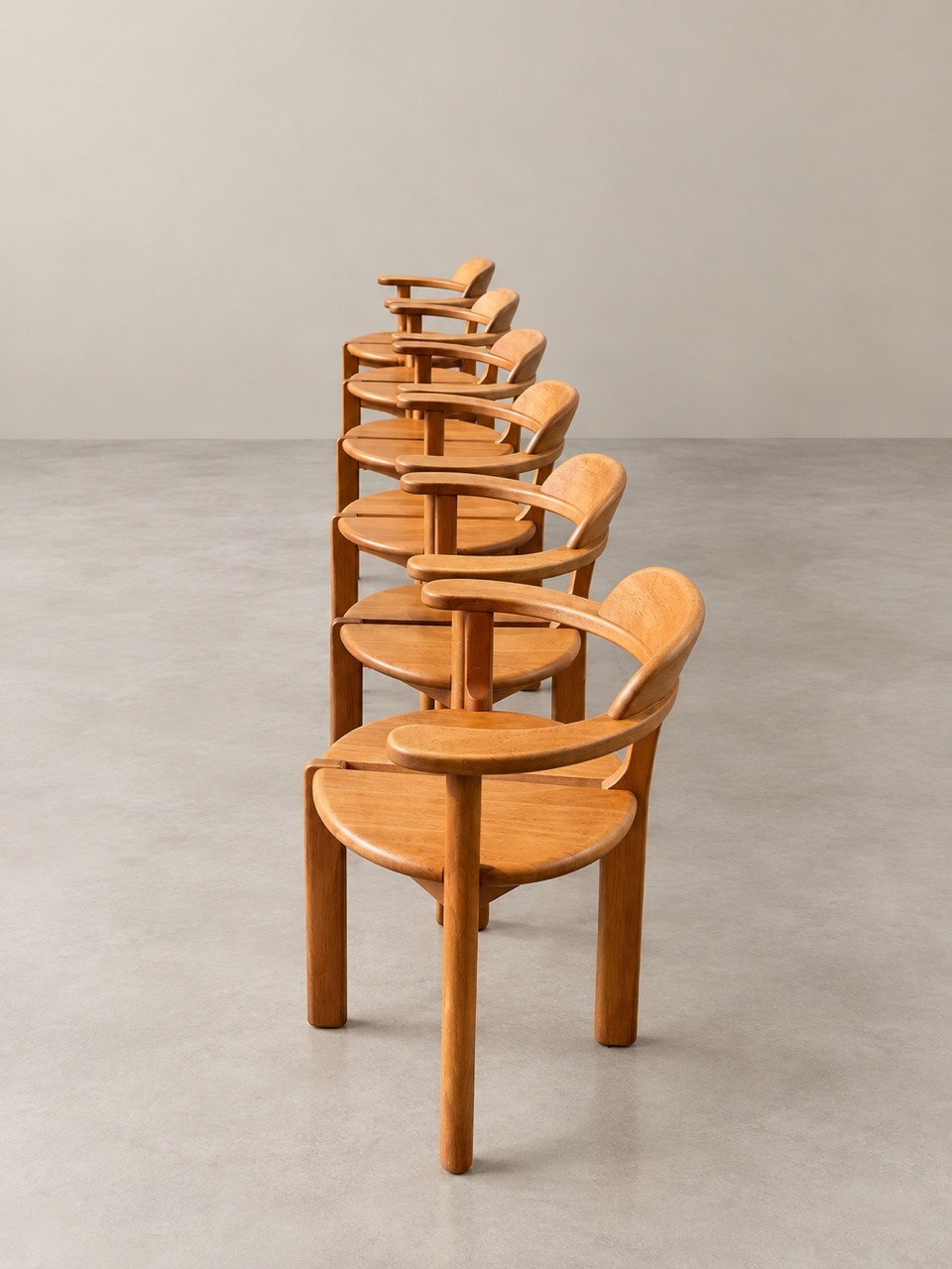 6 x Brahlstorf Design stoelen, jaren 70