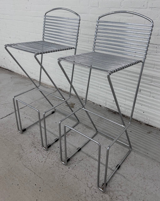 2 vintage stapelbare Till Behrens barkrukken