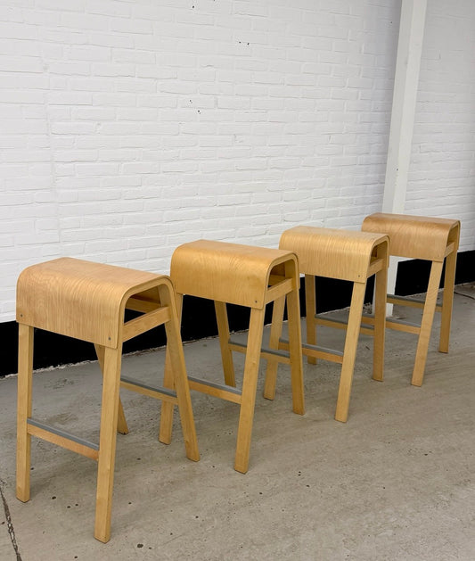 4 vintage IKEA ‘Salve’ barkrukken
