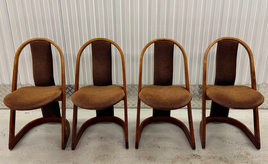 Set van 4 vintage design stoelen