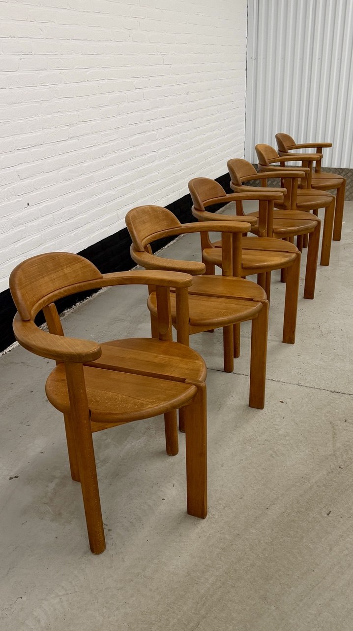 6 x Brahlstorf Design stoelen, jaren 70