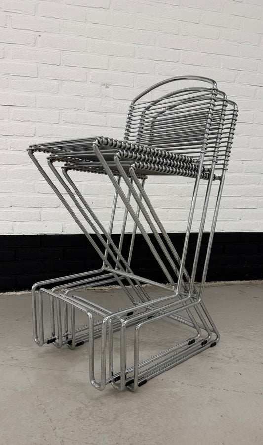3 x vintage Till Behrens barkrukken