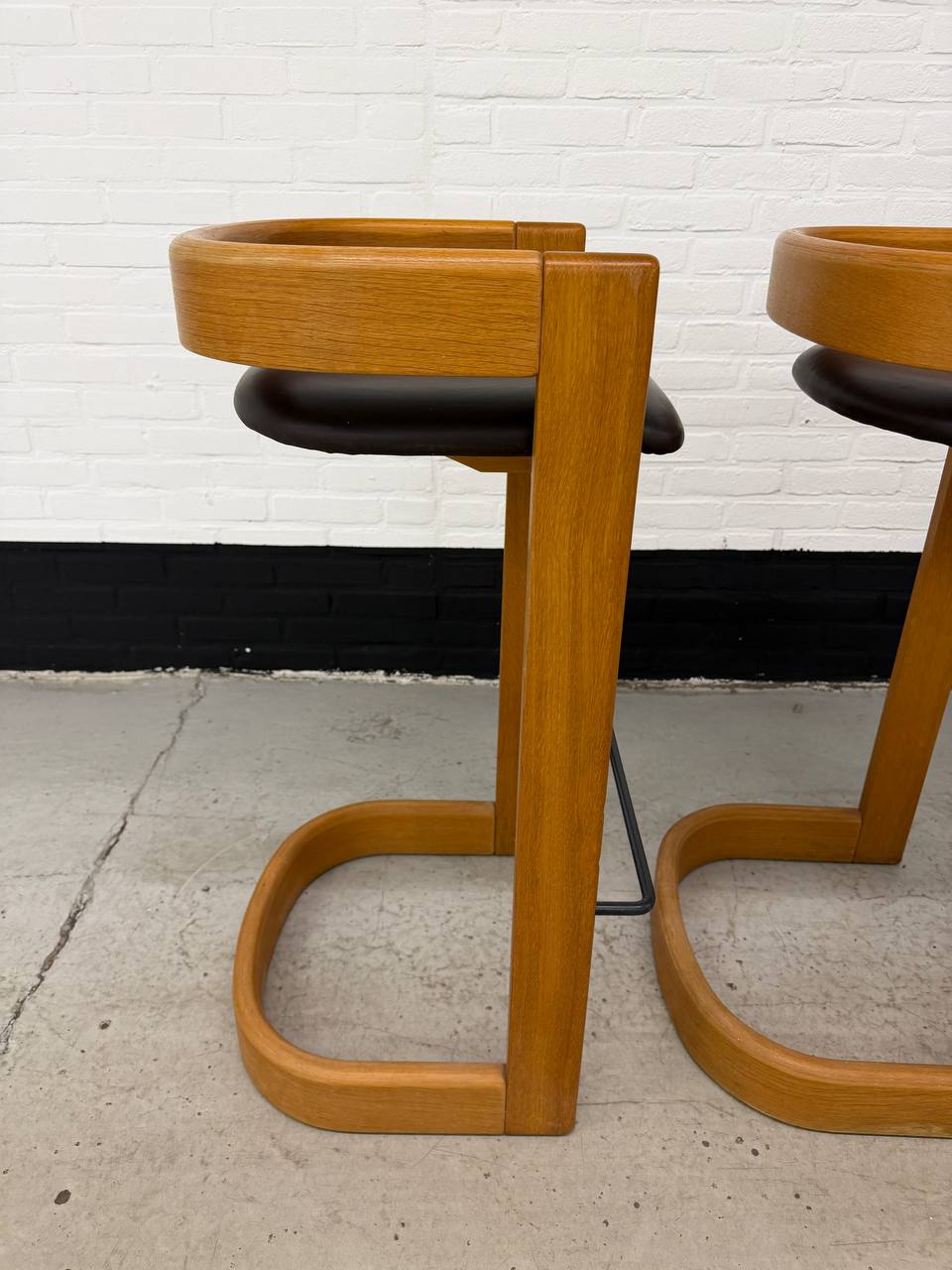 Set van 3 Willy Rizzo stijl barkrukken