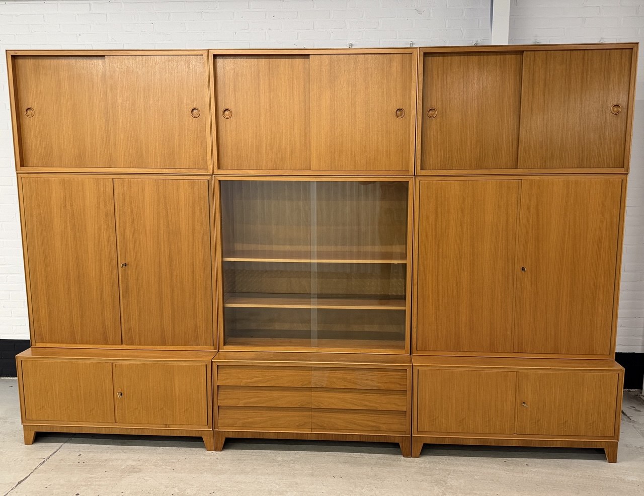XXL vintage modulair wandmeubel