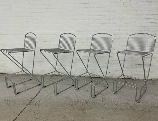 4 x vintage Till Behrens barkrukken