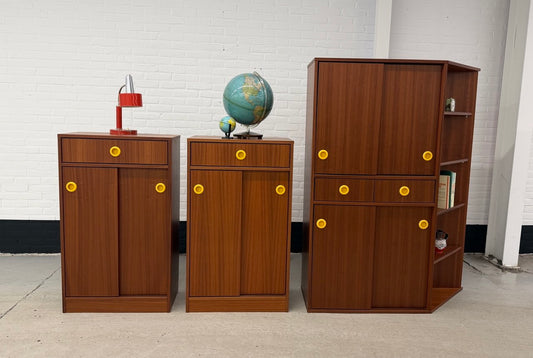 Vintage 3-delig wandmeubel Dycker