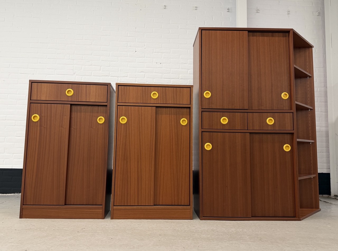 Vintage 3-delig wandmeubel Dycker