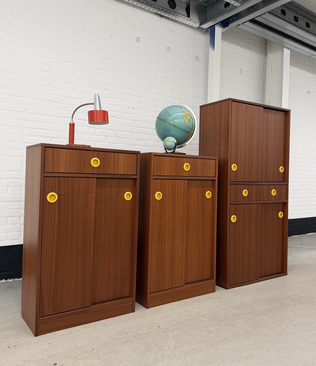 Vintage 3-delig wandmeubel Dycker